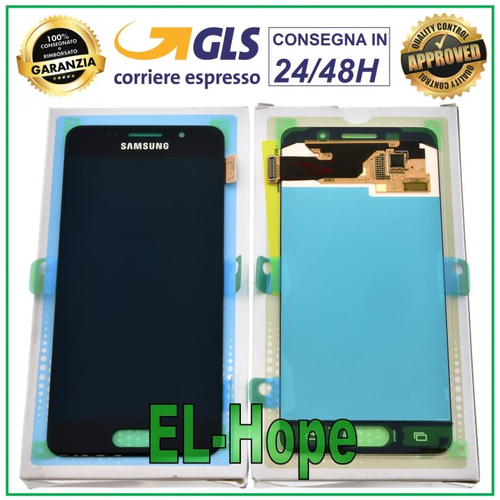 ORIGINAL SAMSUNG A3 2016 SM A310 TOUCH SCREEN DISPLAY BLACK GLASS GH97-18249B