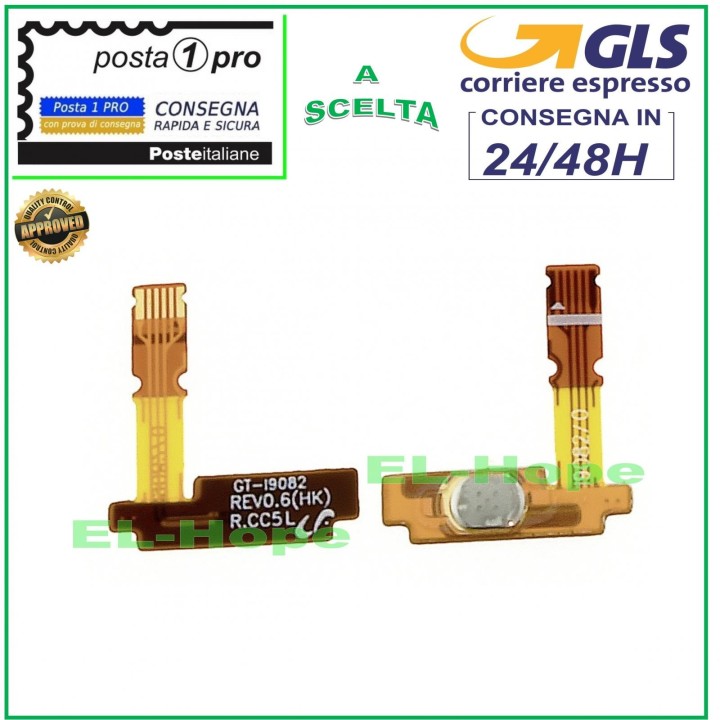 Power Button Flex Cable for Samsung Galaxy Grand Neo GT I9060 I9060i Plus