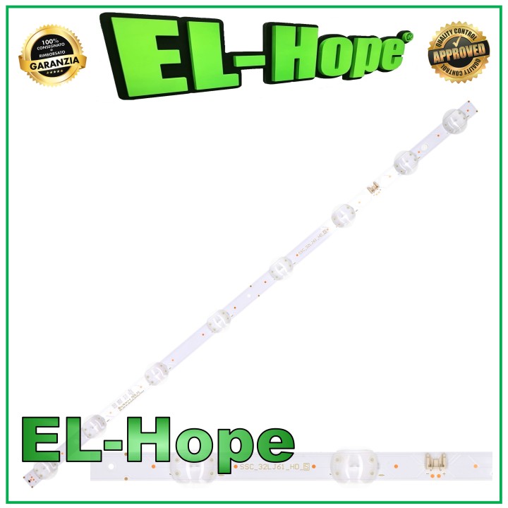 8 LED STRIP BAR FOR 32  TV LG SSC-32LJ61-HD-8LED-REV03-170224 L600mm 3V