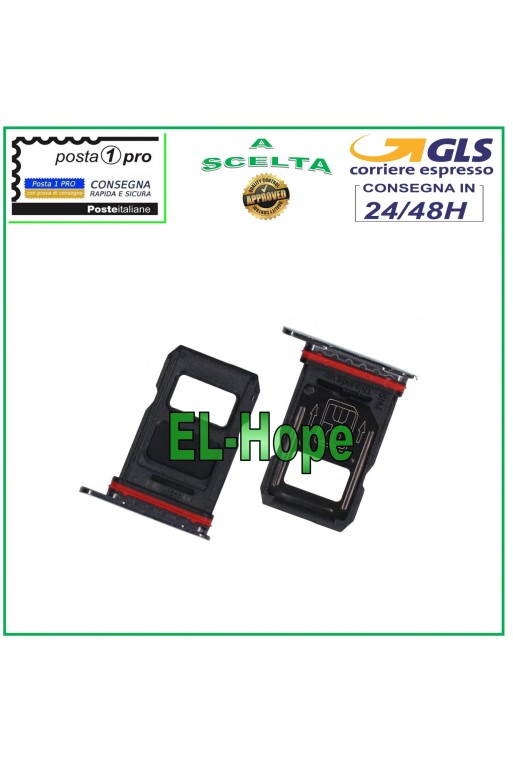 SLOT CART COMPARTMENT NANO SIM CARD HOLDER ONEPLUS 7 PRO BLACK