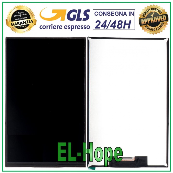 LCD DISPLAY SCREEN MEDIACOM SMARTPAD Mx 8 M-SP8MXA ORIGINAL TABLET FROM SN 1707