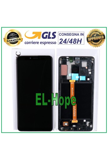 ORIGINAL FRAME LCD DISPLAY SAMSUNG GALAXY A9 2018 SM A920 TOUCH SCREEN BLACK
