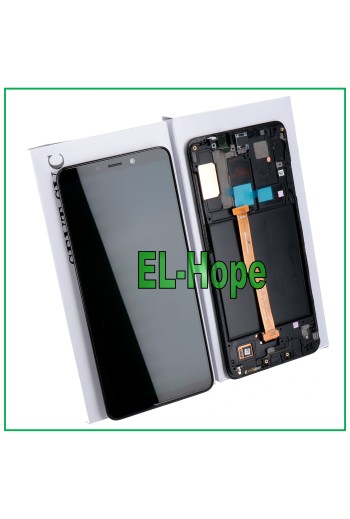 ORIGINAL FRAME LCD DISPLAY SAMSUNG GALAXY A9 2018 SM A920 TOUCH SCREEN BLACK