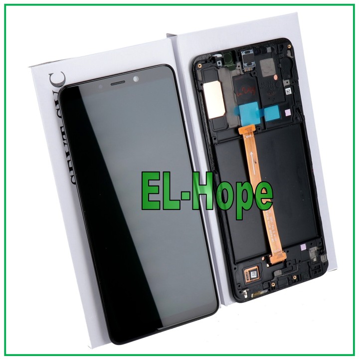 ORIGINAL FRAME DISPLAY SAMSUNG A9 2018 SM A920 TOUCH SCREEN BLACK GH82-18322A