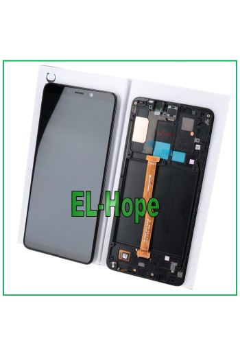 ORIGINAL FRAME LCD DISPLAY SAMSUNG GALAXY A9 2018 SM A920 TOUCH SCREEN BLACK