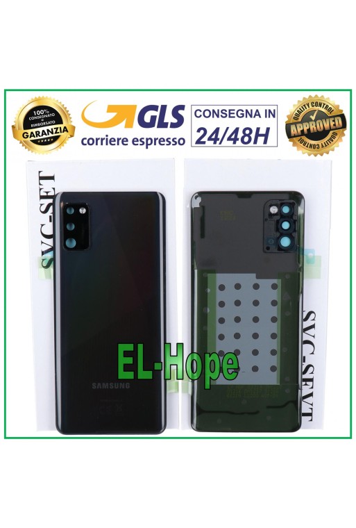 ORIGINAL SAMSUNG GALAXY A41 SM-A415 BATTERY COVER BLACK BACK COVER