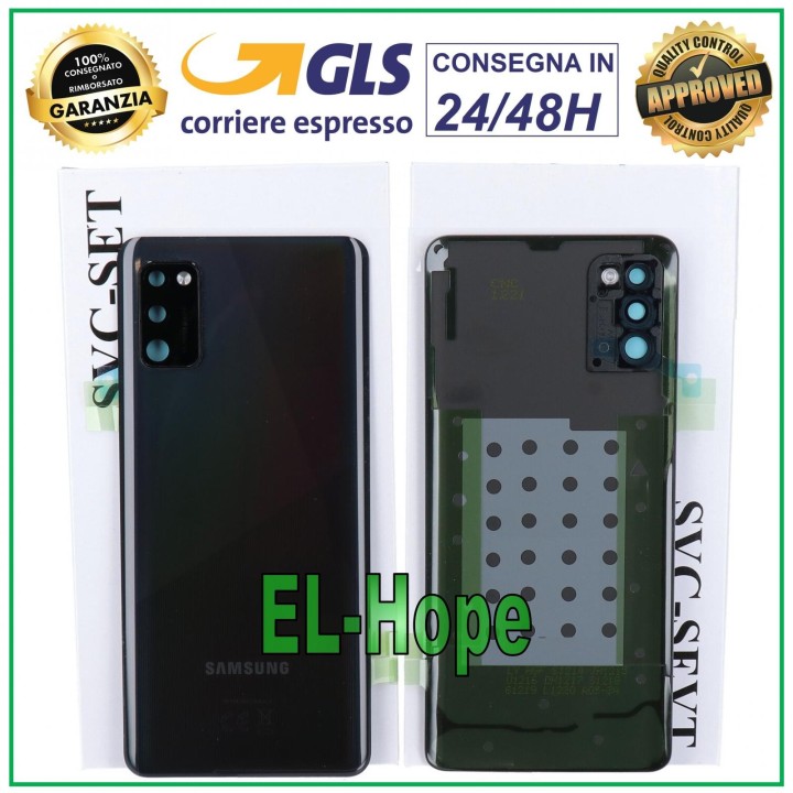 ORIGINAL SAMSUNG GALAXY A41 SM-A415 BATTERY COVER BLACK BACK COVER