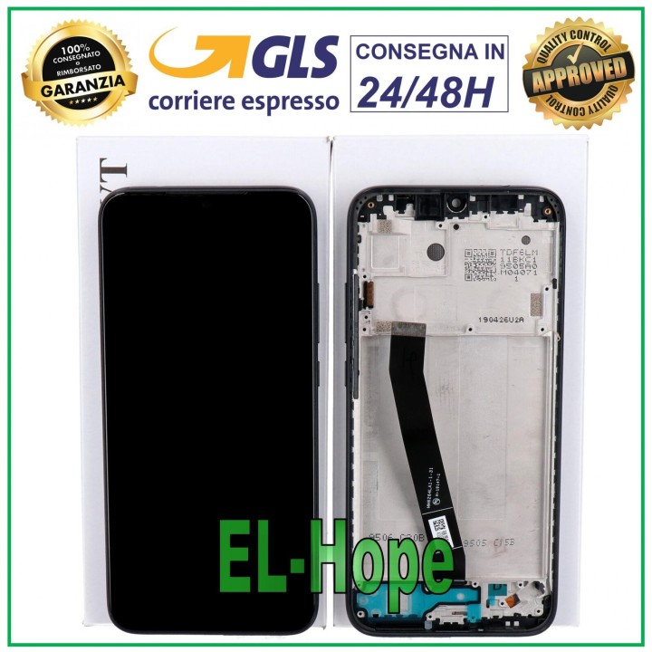 ORIGINAL LCD DISPLAY + FRAME XIAOMI REDMI 7 M1810F6LE G TOUCH SCREEN BLACK GLASS