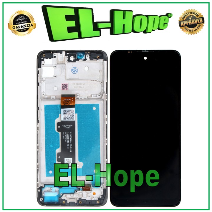 LCD DISPLAY + FRAME FOR MOTOROLA MOTO E40 XT2159 XT-2159 TOUCH SCREEN BLACK GLASS