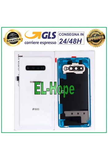 ORIGINAL SAMSUNG GALAXY S10 PLUS SM-G975 BATTERY COVER PLUS DUOS WHITE