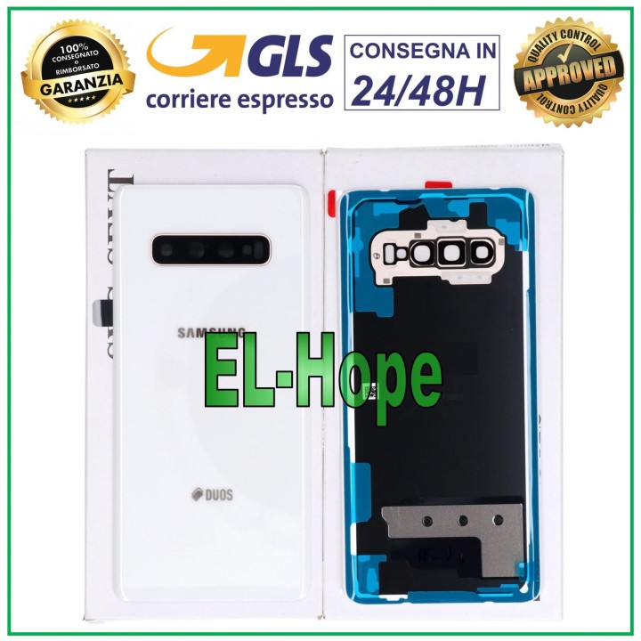 ORIGINAL SAMSUNG GALAXY S10 PLUS SM-G975 BATTERY COVER PLUS DUOS WHITE