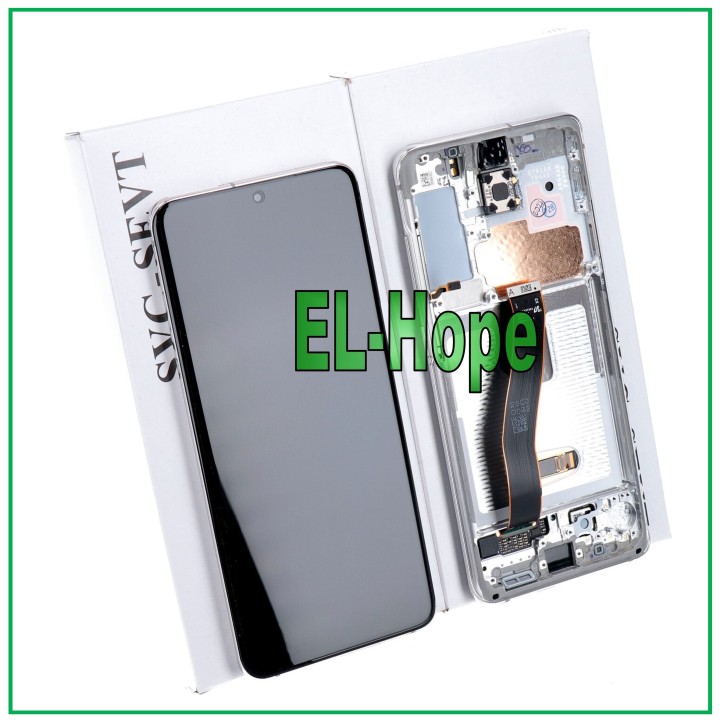 ORIGINAL FRAME DISPLAY SAMSUNG S20 SM-G980 G981 TOUCH SCREEN WHITE GH82-22123B