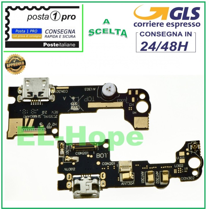 CHARGING CONNECTOR ASUS ZENFONE 3 LASER ZC551KL Z01BS Z01BD MICROPHONE CHARGING