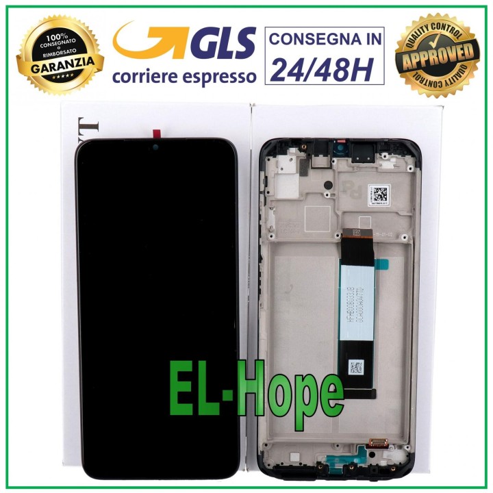 LCD DISPLAY + ORIGINAL FRAME XIAOMI POCO M3 M2010J19CG M2010J19CT TOUCH BLACK