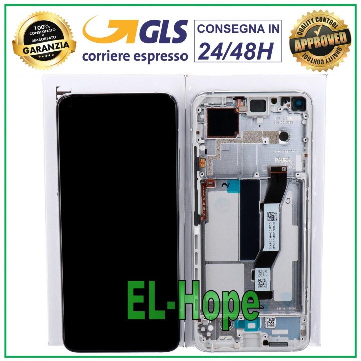 ORIGINAL FRAME LCD DISPLAY XIAOMI Mi 10T /10T Pro REDMI K30S TOUCH SILVER GLASS