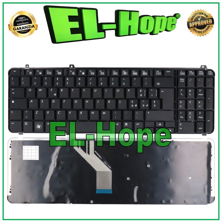 ITALIAN KEYBOARD FOR HP PAVILION NOTEBOOK 574261-061 570228-061 DV6-1000 2000