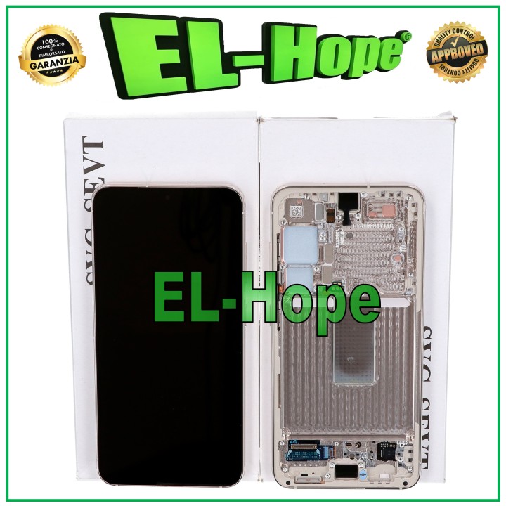 ORIGINAL SERVICE LCD TOUCH DISPLAY SAMSUNG S23 SM-S911 CREAM BEIGE GH82-30480B