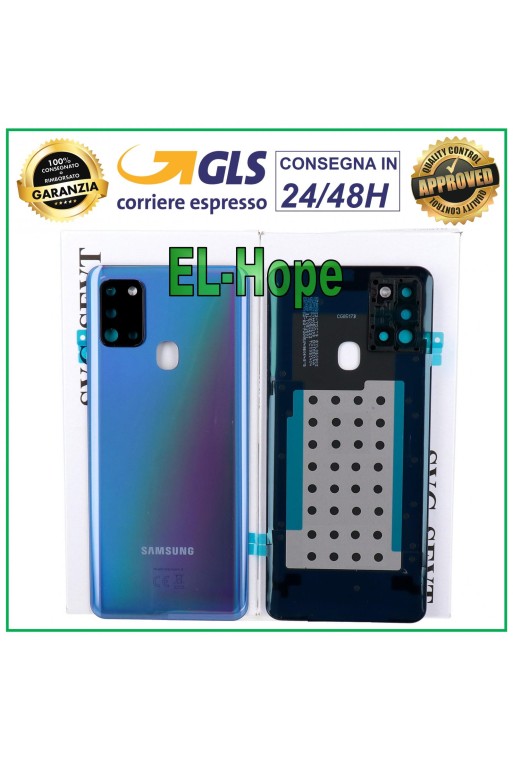 ORIGINAL SAMSUNG GALAXY A21S SM-A217 BATTERY COVER BACK COVER BLUE