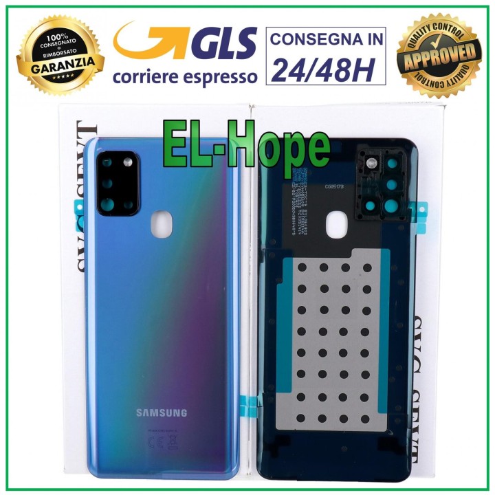 ORIGINAL SAMSUNG GALAXY A21S SM-A217 BATTERY COVER BACK COVER BLUE