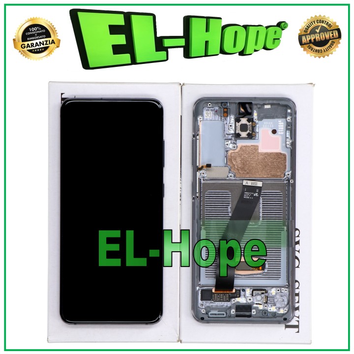 ORIGINAL FRAME DISPLAY SAMSUNG S20 SM-G980 G981 TOUCH BLACK GRAY GH82-22123A