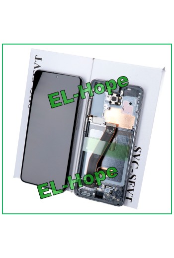 LCD DISPLAY + ORIGINAL FRAME SAMSUNG GALAXY S20 SM-G980 G981 TOUCH BLACK GRAY