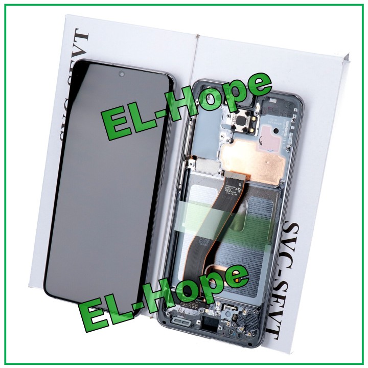 ORIGINAL FRAME DISPLAY SAMSUNG S20 SM-G980 G981 TOUCH BLACK GRAY GH82-22123A