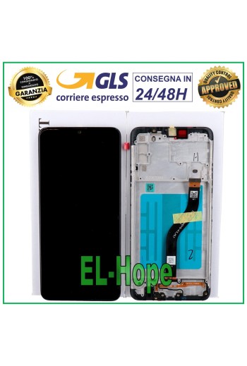 ORIGINAL LCD FRAME DISPLAY SAMSUNG GALAXY A20S SM-A207 TOUCH SCREEN BLACK GLASS