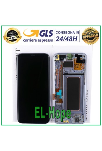 ORIGINAL FRAME LCD DISPLAY SAMSUNG GALAXY S8+ PLUS SM-G955 F TOUCH SCREEN PURPLE