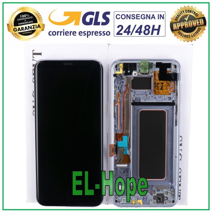 ORIGINAL FRAME LCD DISPLAY SAMSUNG S8+ PLUS SM-G955 F TOUCH PURPLE GH97-20470C