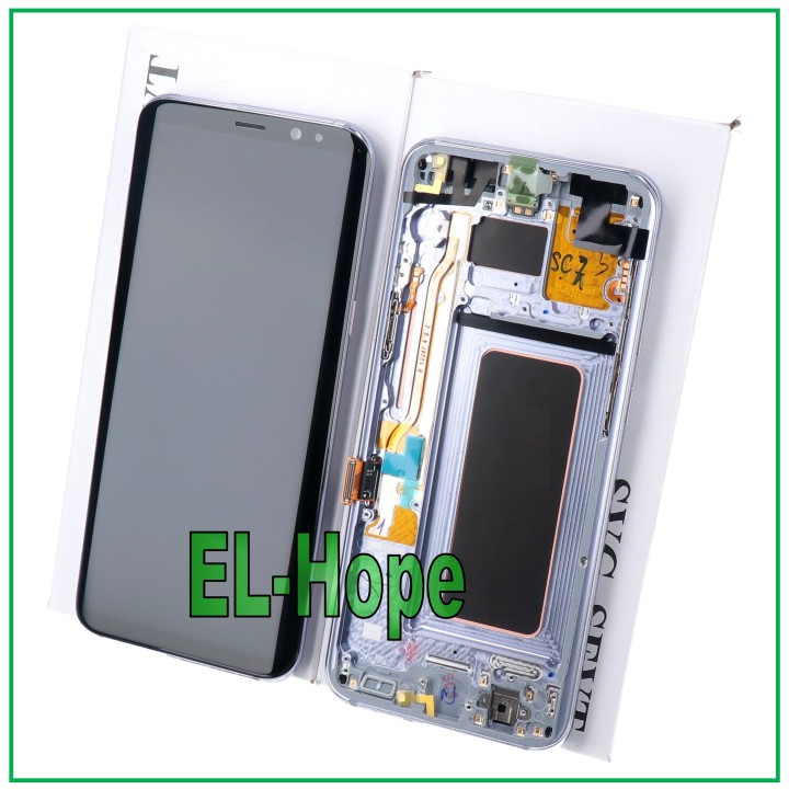 ORIGINAL FRAME LCD DISPLAY SAMSUNG S8+ PLUS SM-G955 F TOUCH PURPLE GH97-20470C