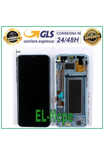 ORIGINAL FRAME LCD DISPLAY SAMSUNG GALAXY S8 PLUS SM-G955 F/FN TOUCH SCREEN BLUE