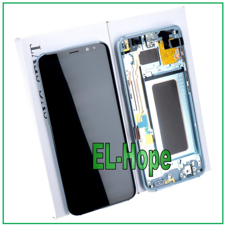 ORIGINAL FRAME DISPLAY SAMSUNG S8 PLUS SM-G955 F/FN TOUCH SCREEN BLUE GH97-20470