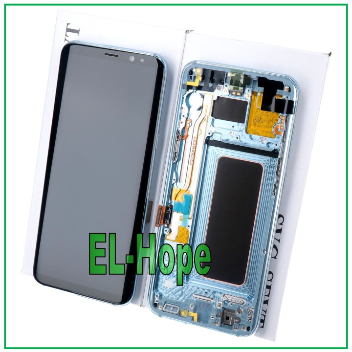 ORIGINAL FRAME DISPLAY SAMSUNG S8 PLUS SM-G955 F/FN TOUCH SCREEN BLUE GH97-20470