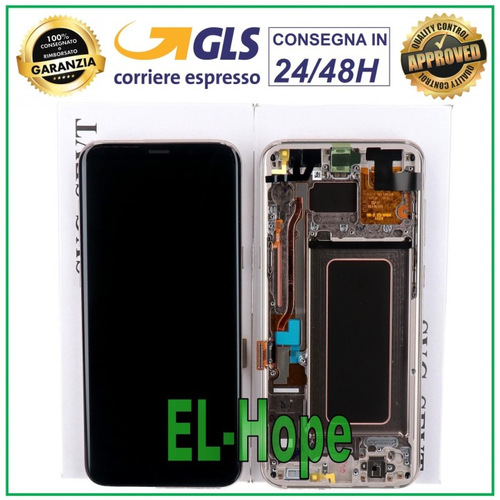 ORIGINAL FRAME DISPLAY SAMSUNG S8 PLUS SM-G955 TOUCH GOLD ORO GH97-20470F
