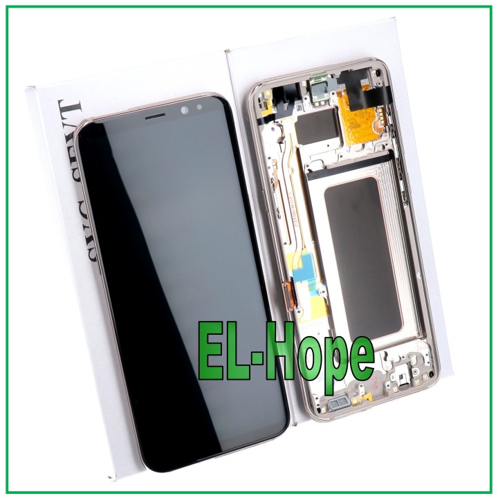 ORIGINAL FRAME DISPLAY SAMSUNG S8 PLUS SM-G955 TOUCH GOLD ORO GH97-20470F