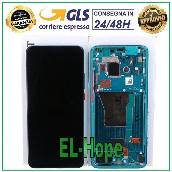 ORIGINAL LCD DISPLAY FRAME XIAOMI POCO F2 PRO M2004J11G TOUCH GLASS GREEN GREEN