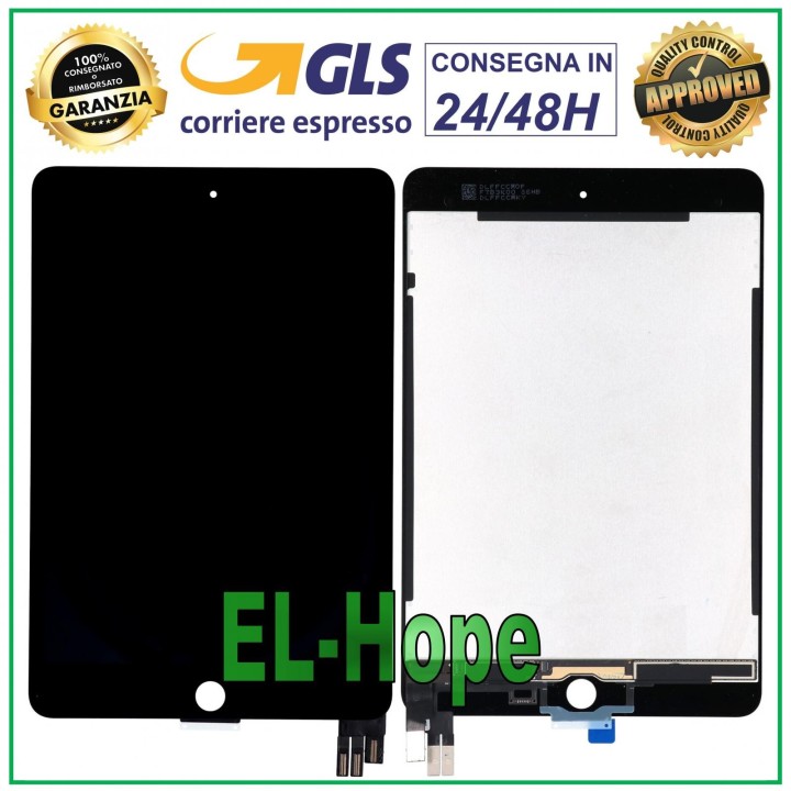 LCD DISPLAY + TOUCH SCREEN FOR APPLE IPAD MINI 5 A2133 2124 2125 2126 BLACK GLASS