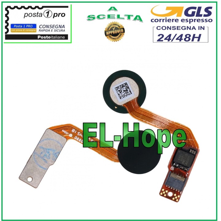 FLAT FINGERPRINT SENSOR KEY HUAWEI MATE 20 HMA-L09 L29 BLACK
