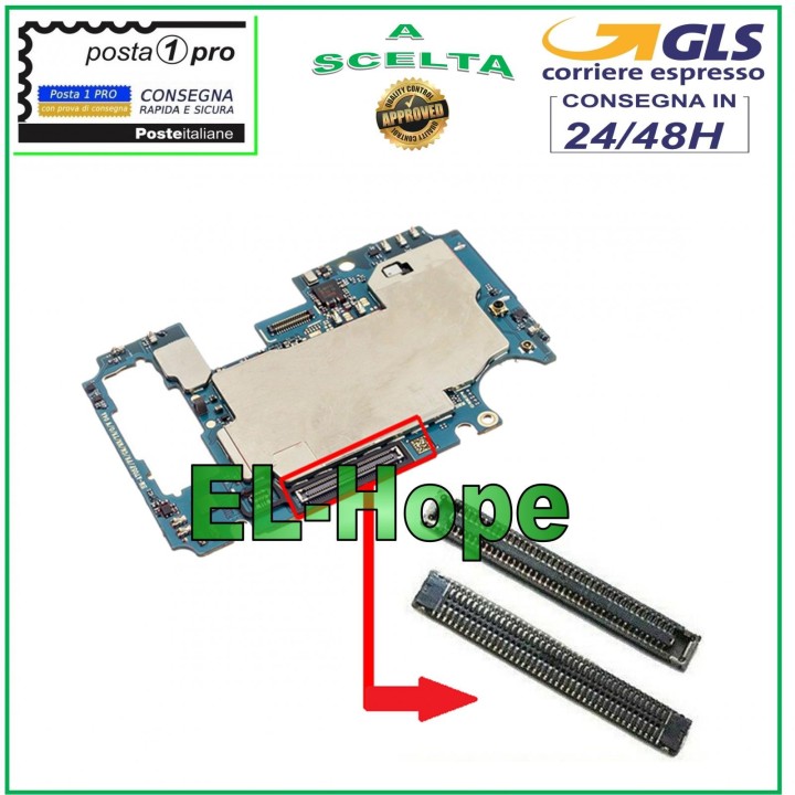 LCD DISPLAY CONNECTOR FPC CONTACT MOTHERBOARD SAMSUNG GALAXY A40 SM-A405 F