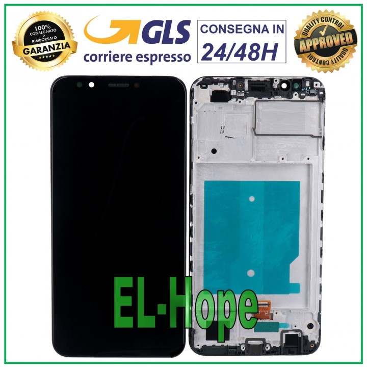 LCD DISPLAY FRAME FOR HUAWEI Y7 2018 LDN-L01 PRIME TOUCH SCREEN GLASS SCREEN