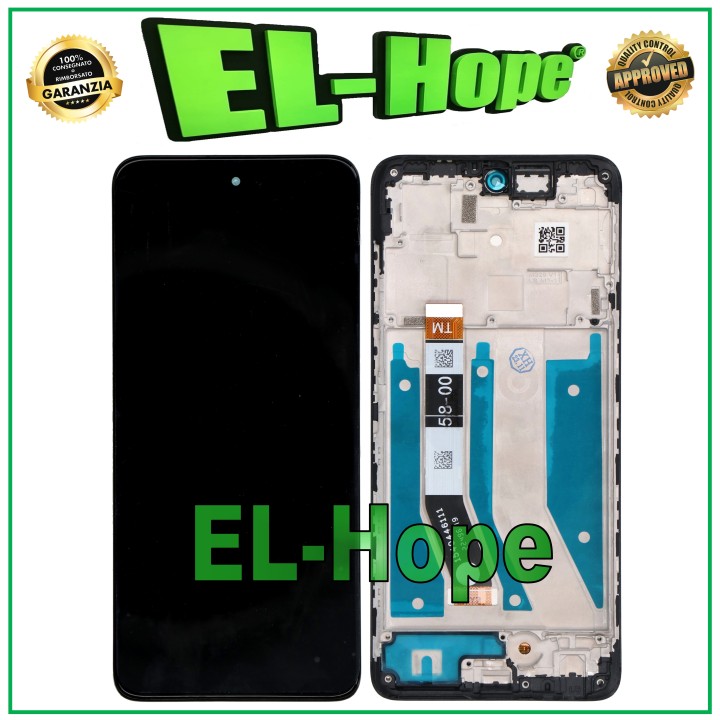 LCD DISPLAY + FRAME FOR MOTOROLA MOTO G73 5G XT2237 TOUCH SCREEN BLACK GLASS