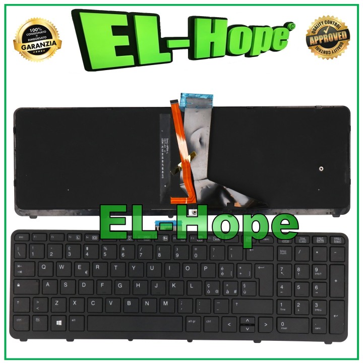 ITALIAN KEYBOARD FOR HP ZBook 15 17 G1 G2 NOTEBOOK PC BACKLIT BLACK