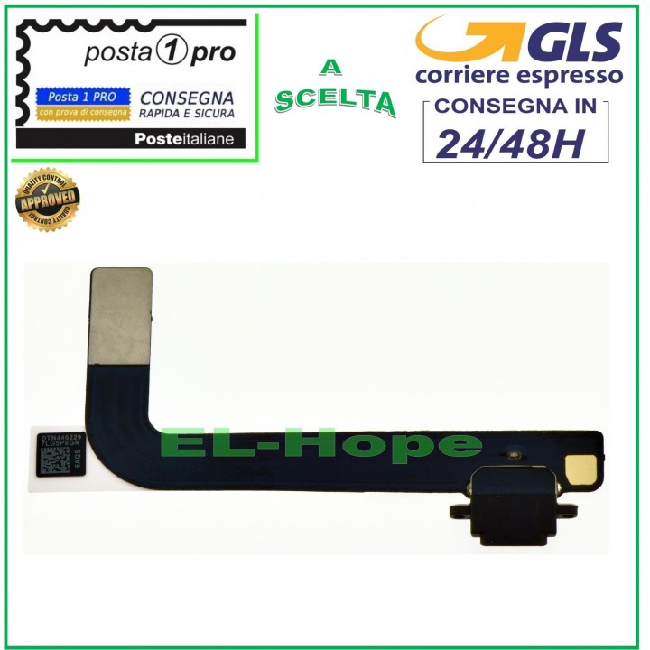 APPLE IPAD 4 CHARGING CONNECTOR A1458 A1459 A1460 CHARGING DOCK FLAT FLEX BLACK