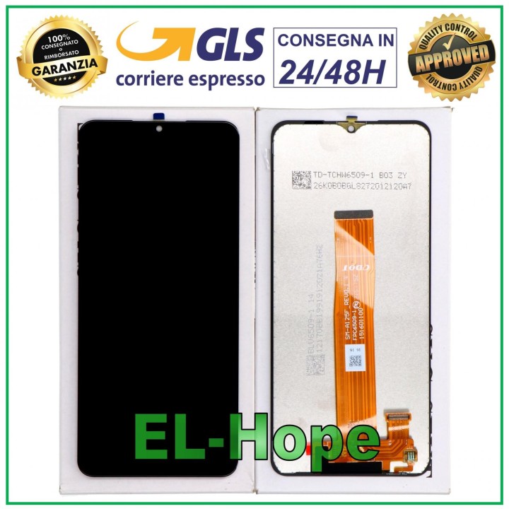 TOUCH DISPLAY + LCD EQUAL ORIGINAL SERVICE SAMSUNG GALAXY A12 SM-A125 FLAT CDOT