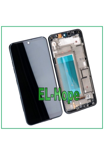 LCD DISPLAY FRAME FOR LG Q60 2019 LMX525EAW LMX525ZAW TOUCH SCREEN GLASS SCREEN