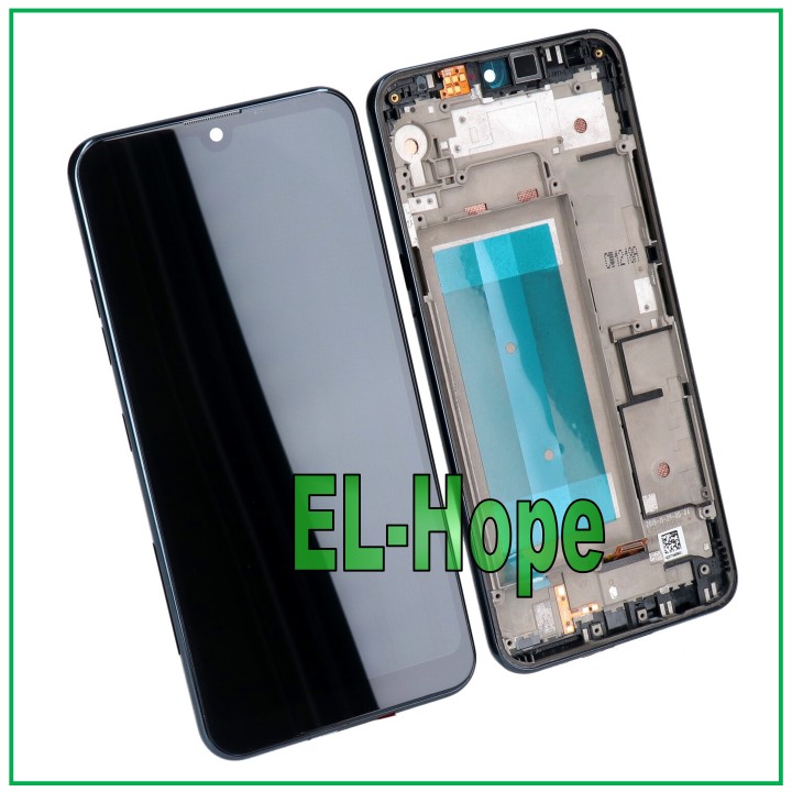 LCD DISPLAY FRAME FOR LG Q60 2019 LMX525EAW LMX525ZAW TOUCH SCREEN GLASS SCREEN