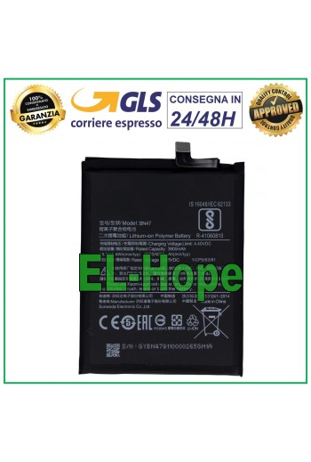 BN47 BATTERY FOR XIAOMI MI A2 LITE REDMI 6 PRO M1805D1SG 4000mAh EQUAL ORIGINAL