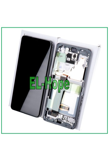 ORIGINAL FRAME LCD DISPLAY SAMSUNG GALAXY S20 ULTRA SM-G988 TOUCH SCREEN GRAY