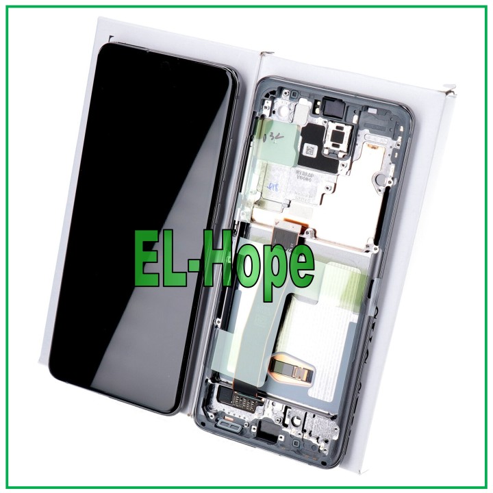 ORIGINAL FRAME DISPLAY SAMSUNG S20 ULTRA SM-G988 TOUCH SCREEN GRAY GH82-22271B