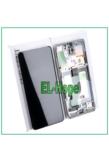 ORIGINAL FRAME LCD DISPLAY SAMSUNG GALAXY S20 PLUS SM-G985 G986 5G TOUCH WHITE